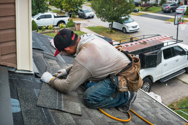 Professional Roof Repair technician working in Manly, IA